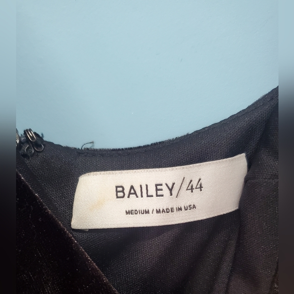Bailey 44 velvet Princess Chocolate Brown wrap dress Size Medium - Picture 6 of 10